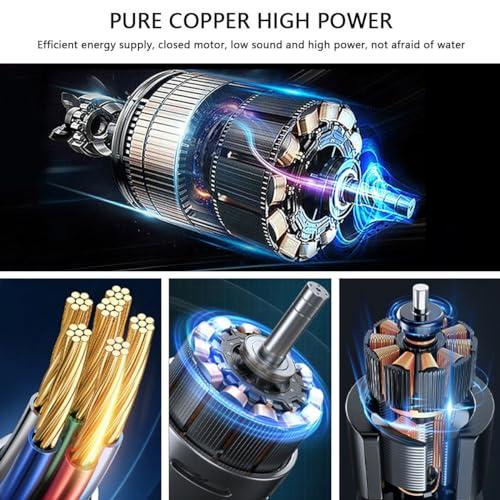 AUTUMFLATGAO AUTUMFLATGAO Solar Panel Cleaning Machine, Water Fed Telescopic Brush, Quickly Cleaner Roof, with Water Fed Pole & Backpack, for Photovoltaic Panel Cleaning,7m