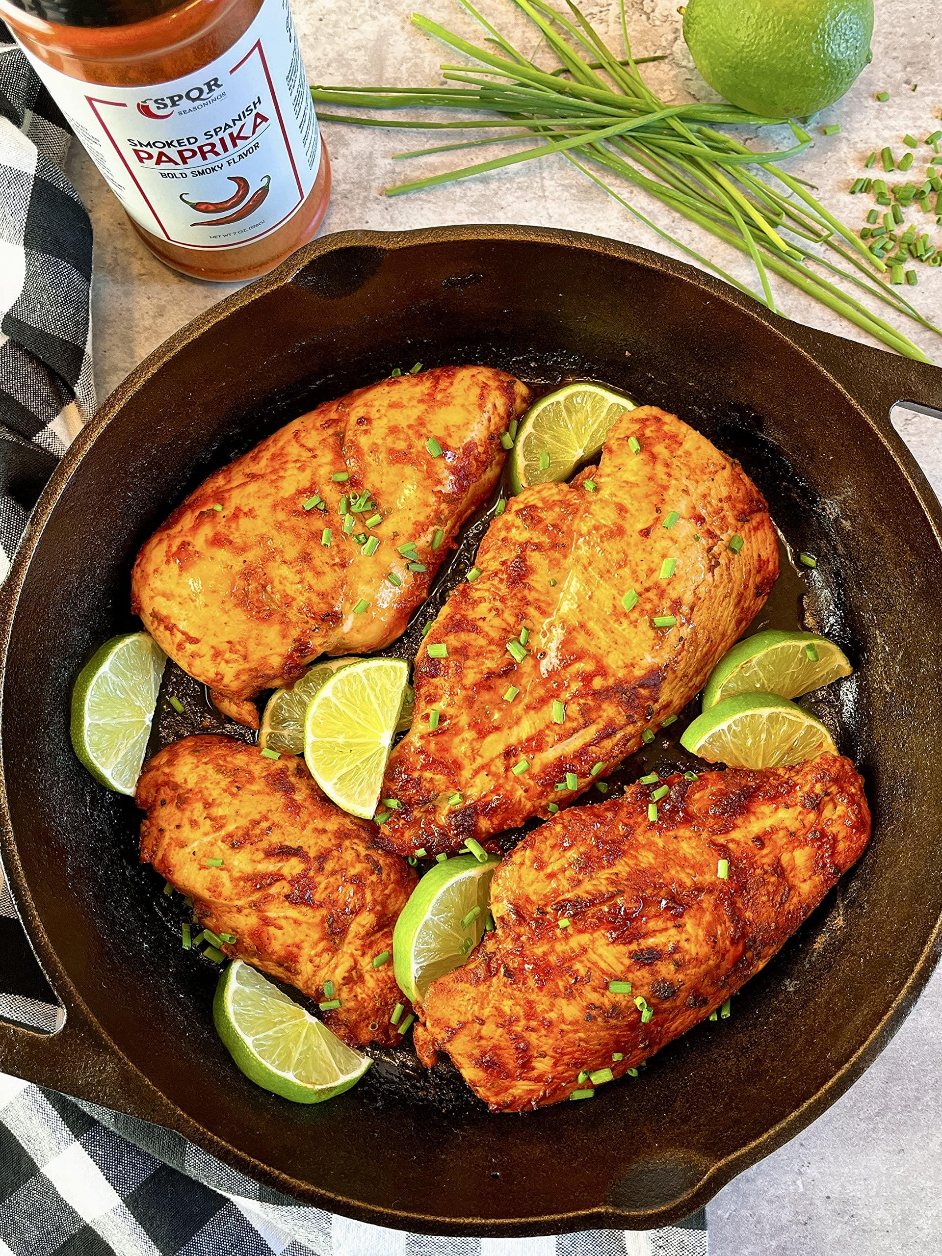 SPQR Seasonings Smoked Paprika XL 7 Ounce Jar Gourmet Restaurant Grade Bold Smoky Spanish Paprika Flavor by SPQR Seasonings