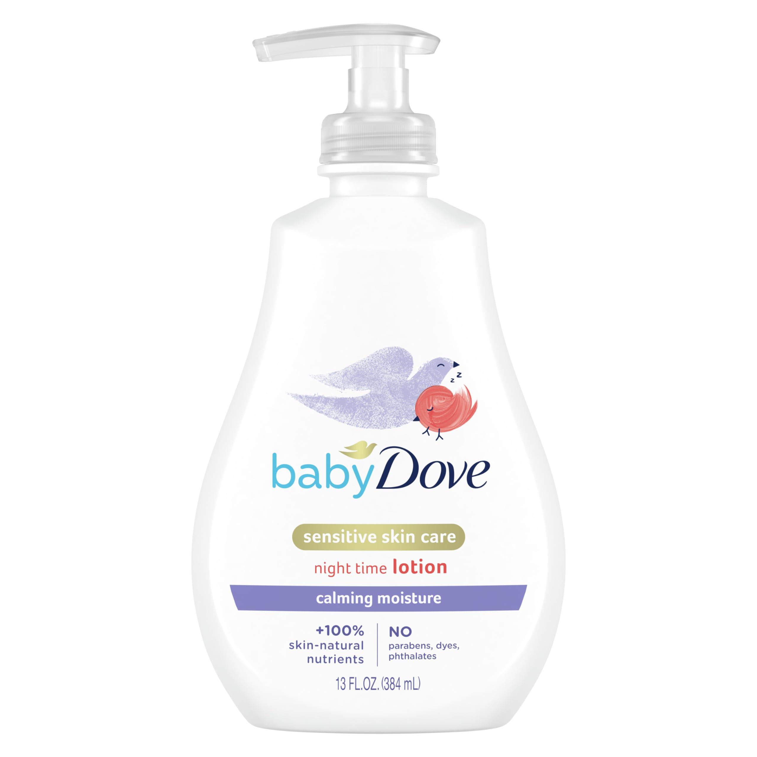 Baby Dove Baby Dove Sensitive Skin Care Baby Wash 20 oz & Baby Lotion 13 oz Bundle for Bath Time & Bedtime
