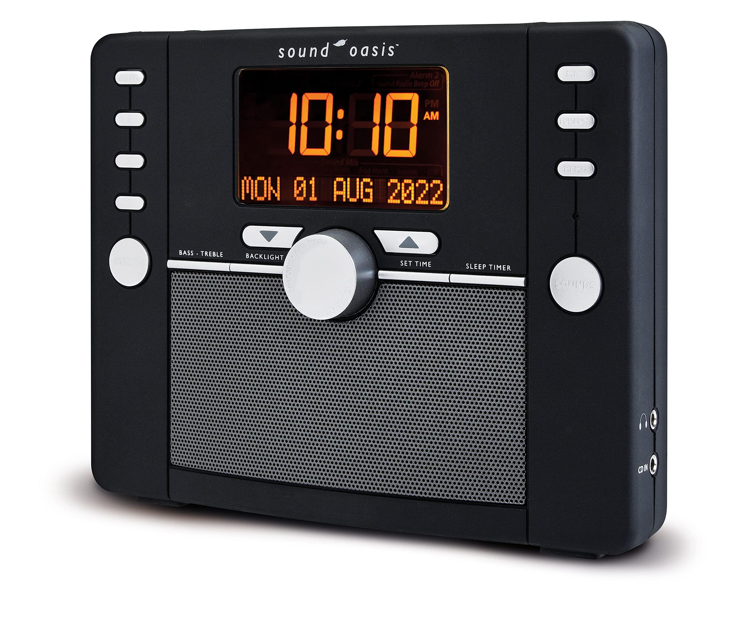 Sound Oasis Sound Oasis Deluxe Bluetooth Sleep Tinnitus Sound Machine, Worlds Best White Noise Machine for Better Sleep, Tinnitus Management, Clock Radio 288 Sounds