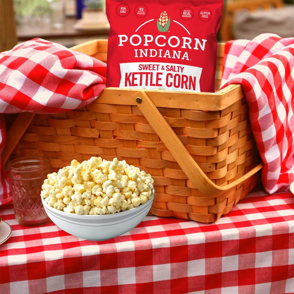 Popcorn, Indiana Popcorn Indiana Kettle Corn, Family Size - 7 Oz (Pack of 12)