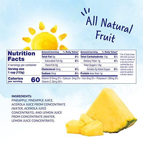 Dole Dole Pineapple Tidbits, 4 Oz, 4 Ct