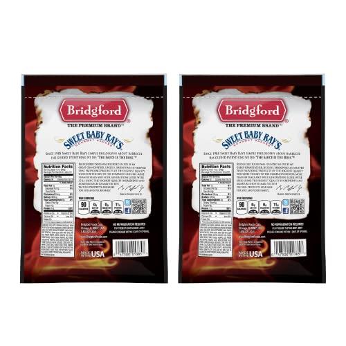 Bridgford Bridgford Sweet Baby Rays Beef Jerky Original 6.2 oz Pack of 2 - Healthy Beef Jerky for Your Dietary Preferences - Ready-To-Eat High Protein Beef Jerky for On-the-Go Snacking and Busy Lifestyles