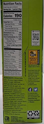 Quaker Quaker Dinosaur Eggs! Brown Sugar Instant Oatmeal, 8 Servings, 14.1 oz Box (2.