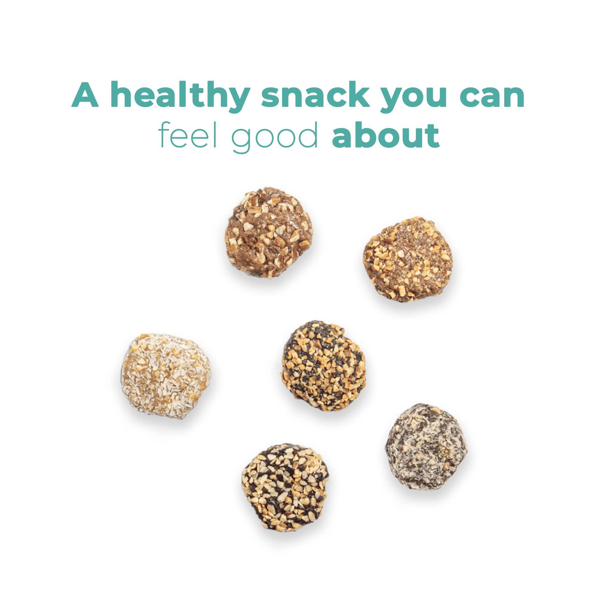 Betty Lou's Betty Lou\'s Protein Plus Coconut Macadamia Energy Balls, Gluten Free, Non GMO, No Refined Sugar, Healthy Snacks for Kids & Adults, Individually Wrapped (12 Pack)