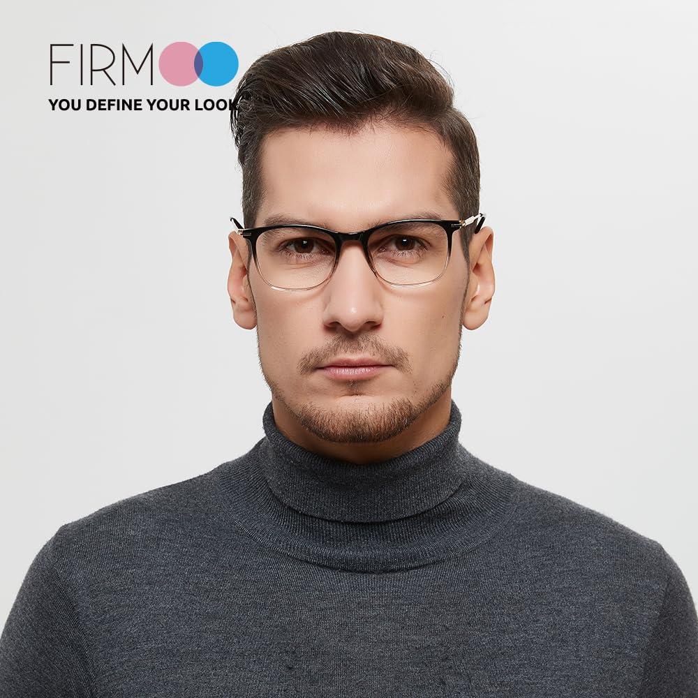 Firmoo Firmoo Women Reading Glasses 0.5,Classic Square Blue Light Blocking Glasses for Men.
