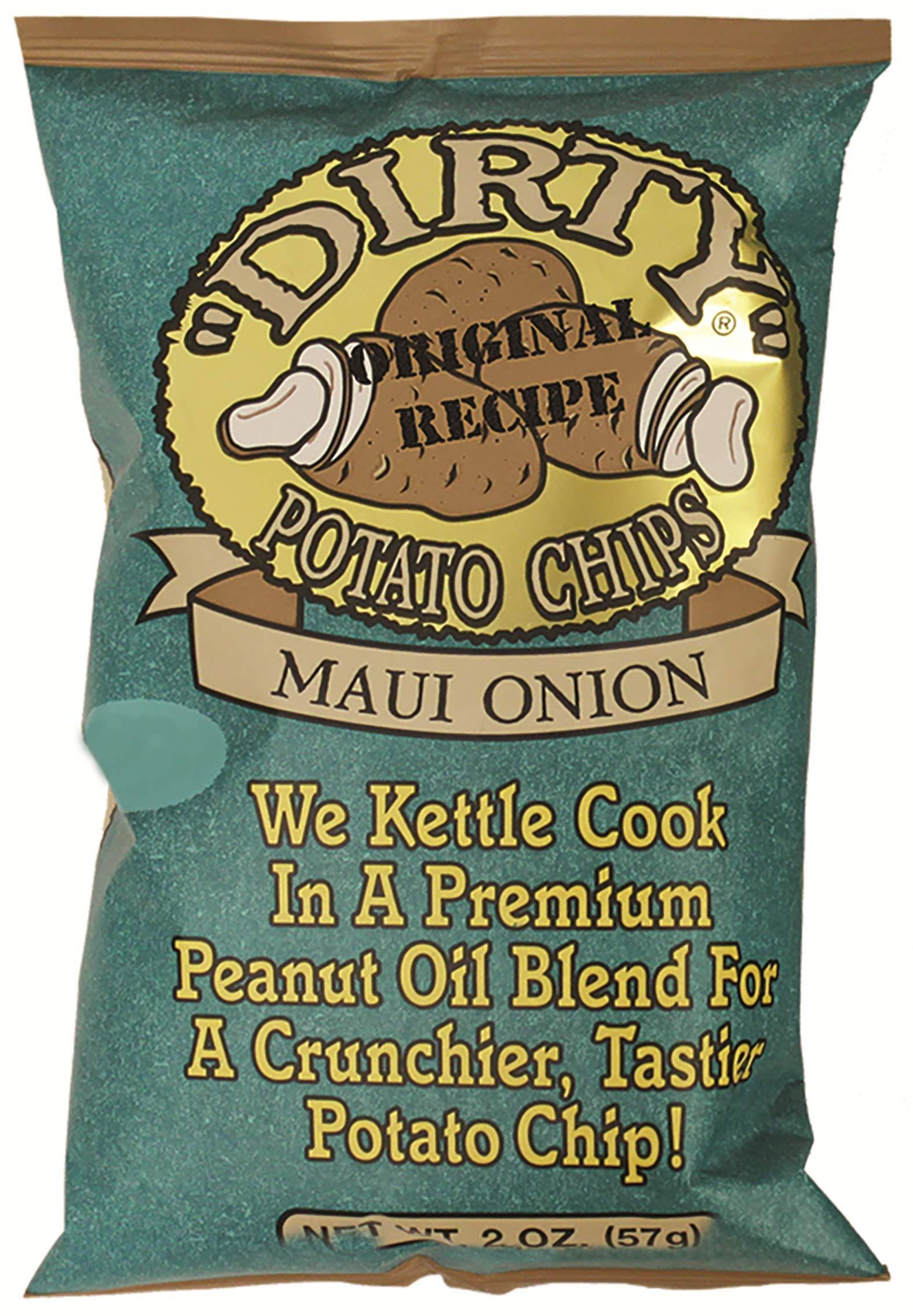 Dirty Potato Chips Dirty Potato Chips Sweet Maui Onion, 2-ounce Bags (Case of 25)