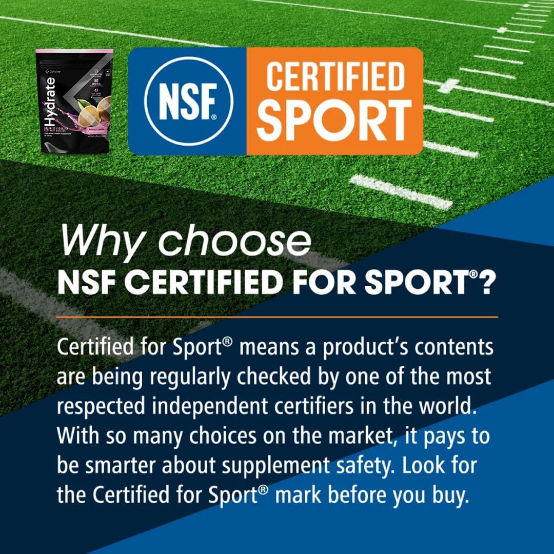 CorVive Hydrate Electrolyte Drink Mix | Pink Lemonade Flavor | NSF Certified | Electrolytes, Vitamin C, Magnesium, Zinc, Potassium | Used by Athletes & US Military | Boost Performance | 15 Packs