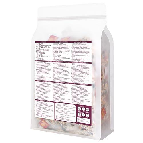 Plant Gift Plant Gift 50 Cups Mulberry Rose Tea Bag ( SANG SHEN MEI GUI CHA) 8.81oz (5g*50bags/250g) Poria cocos, Lily Natural Mixed Herbal Combination of Floral Tea