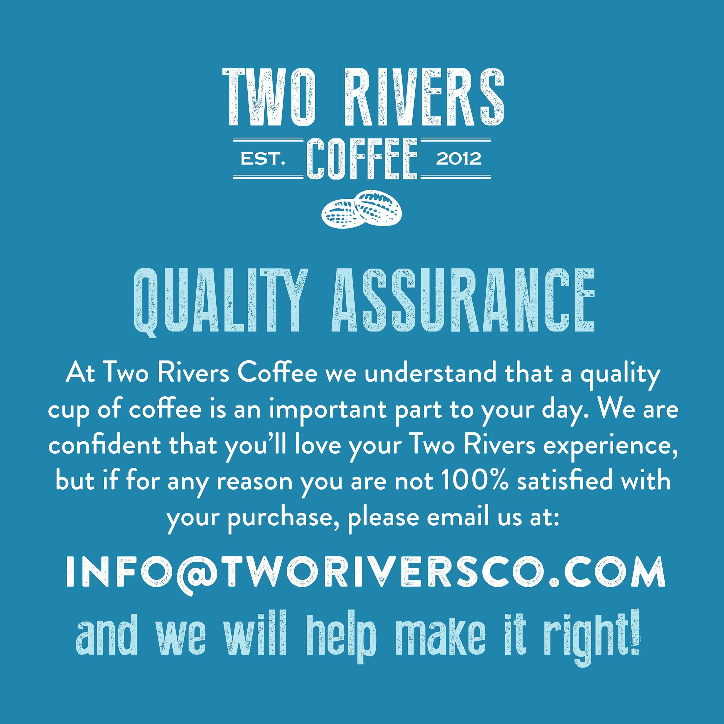 Two Rivers Coffee Two Rivers Coffee Flavored Pods, Variety Sampler Pack for Keurig K Cup Brewers, 40 Count - Flavored Coffee Lovers, Great Gift - 5 Cups Of Each Flavor