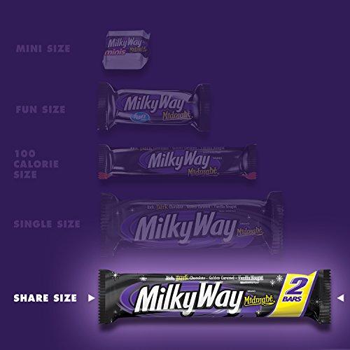 MilkyWay MILKY WAY Midnight Dark Chocolate Sharing Size Candy Bars 2.83-Ounce Bar 24-Count Box