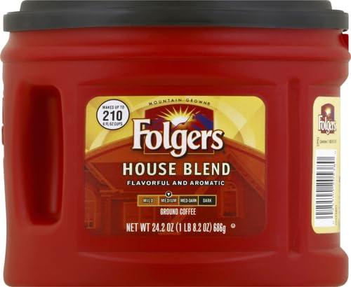Folgers Folgers House Blend Medium Roast Ground Coffee, 24.2 Ounces