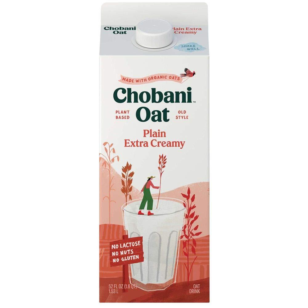Chobani Chobani Plain Extra Creamy Oat Drink, 52 Fluid Ounce -- 6 per case.