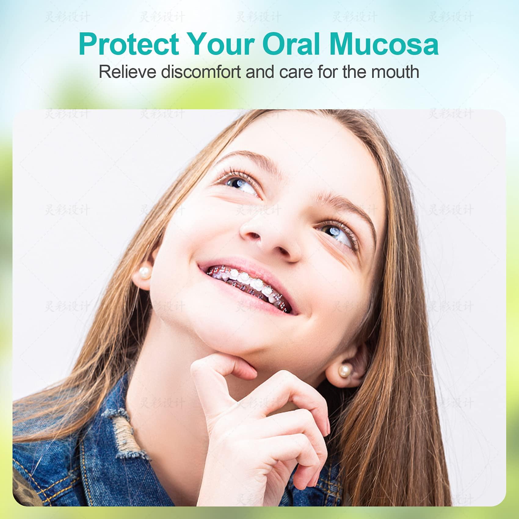 Annhua Annhua Orthodontist Braces Wax Ortho Dots 10 Pack for Aligners, Braces Wearer, Brackets, Invisible-lingers, Dental Orthodontic Wax Strips White - Unscented & Flavorless