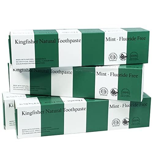 Kingfisher Mint Fluoride Free Toothpaste (100ml) - x 4 Units Deal by KINGFISHER