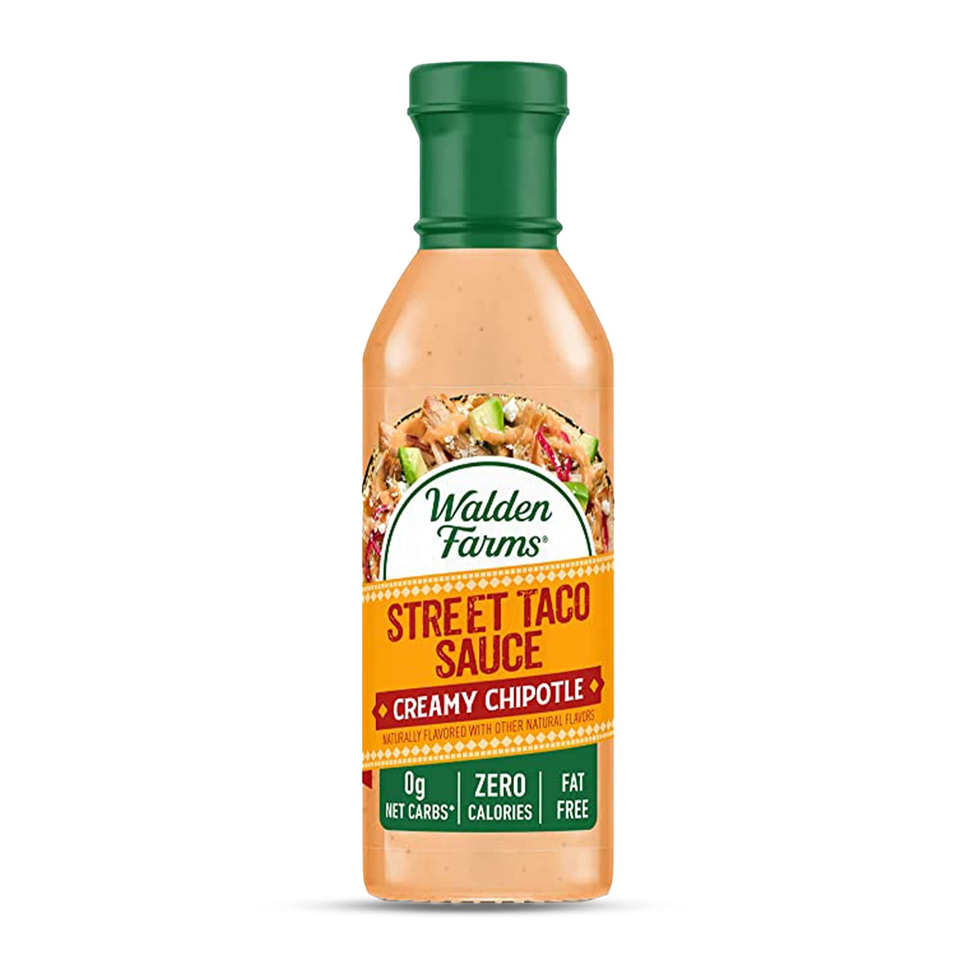 Walden Farms Walden Farms Street Taco Sauce Creamy Chipotle - Calorie-Free, Gluten-Free, Low Carb, Keto-Friendly, Sugar-Free, Smoky Chipotle Flavor, (12 oz Bottle)