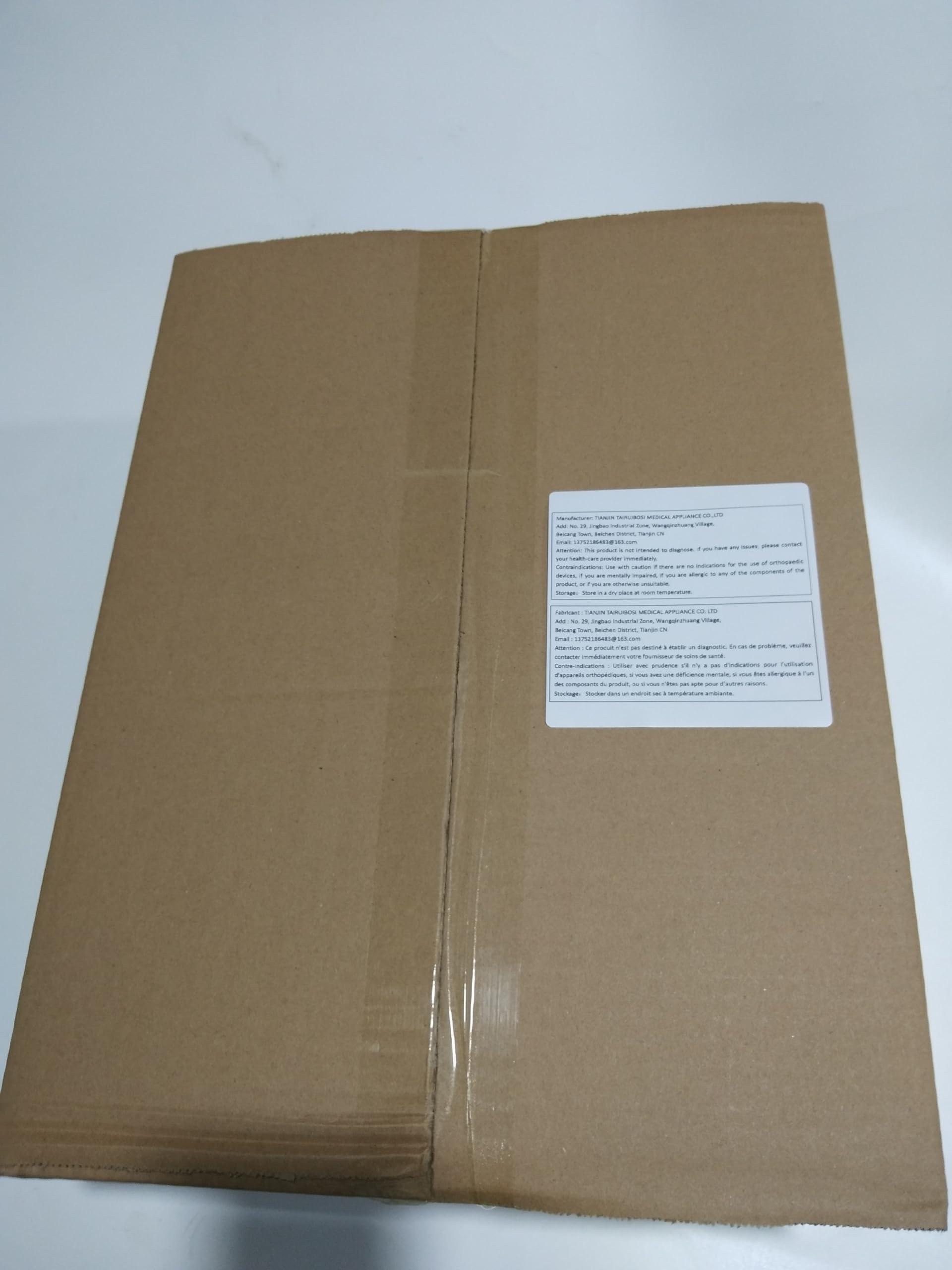 GHORTHOUD GHORTHOUD Carbon Fiber AFO Brace Lightweight Ankle Foot Orthosis AFO Rehabilitator Foot Drop Brace for Drop Foot, Ankle Instability or Limb Spasticity (Large-Right)