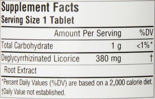 Planetary Herbals Planetary Herbals DGL Licorice Tablets, 100 Count