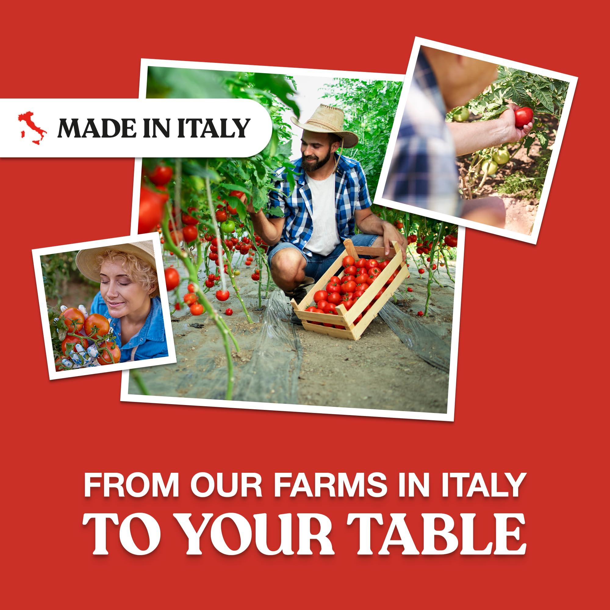 POMI\' Pom Organic Strained Tomatoes - Creamy, Velvety Puree - 100% Fresh Italian Tomatoes, Made in Italy - No additives, Kosher, Non-GMO, USDA Certified Organic - 26.46oz BPA-Free Carton (Pack of 12)