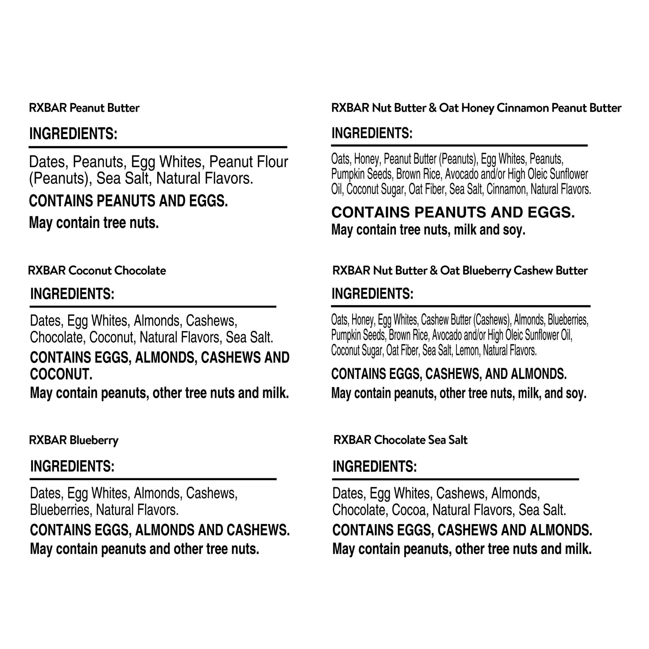 RXBAR RXBAR Protein Bars, Protein Snacks, Snack Bars, Variety Pack (12 Bars)