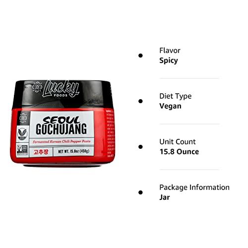 Lucky Lucky Foods Seoul Gochujang Chili Paste, 15.8 OZ