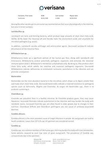 Verisana Leaky Gut Complete Stool Test – Determine Leaky Gut Syndrome, Candida & Gut Flora Imbalances – Measures Secretory IGA & Zonulin