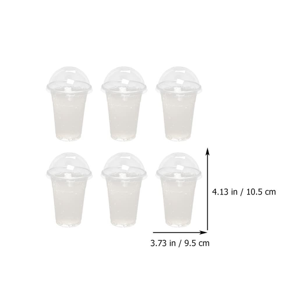 Hemoton 30 Sets Drink Juice Cup Lemonade Cups Beverage Package Cups Fruit Cups with Lid Juice Packing Cups Multi-Function Juice Cups Cold Drink Cups Transparent Beverage Cups