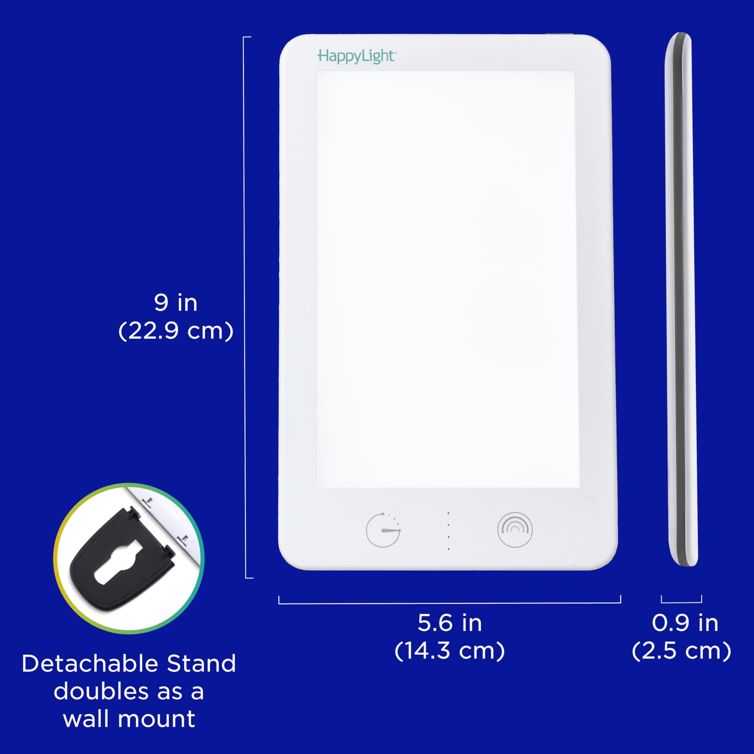 Verilux Verilux HappyLight Lumi Plus - Light Therapy Lamp with 10,000 Lux, UV-Free, LED Bright White Light with Adjustable Brightness, Countdown Timer, & Detachable Stand - Boost Mood, Sleep, and Focus