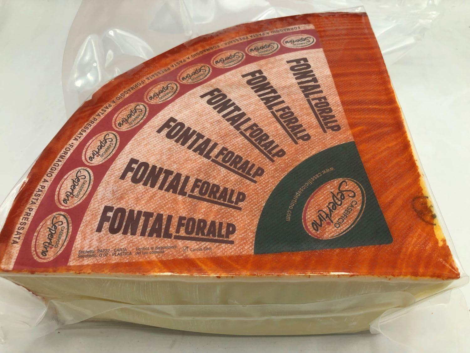 HRVST CHEF\'S MARKET Italian Fontina Fontal Cheese, 1 Wheel, 6 lb - Semi-Soft, Meltable, Ideal for Cooking