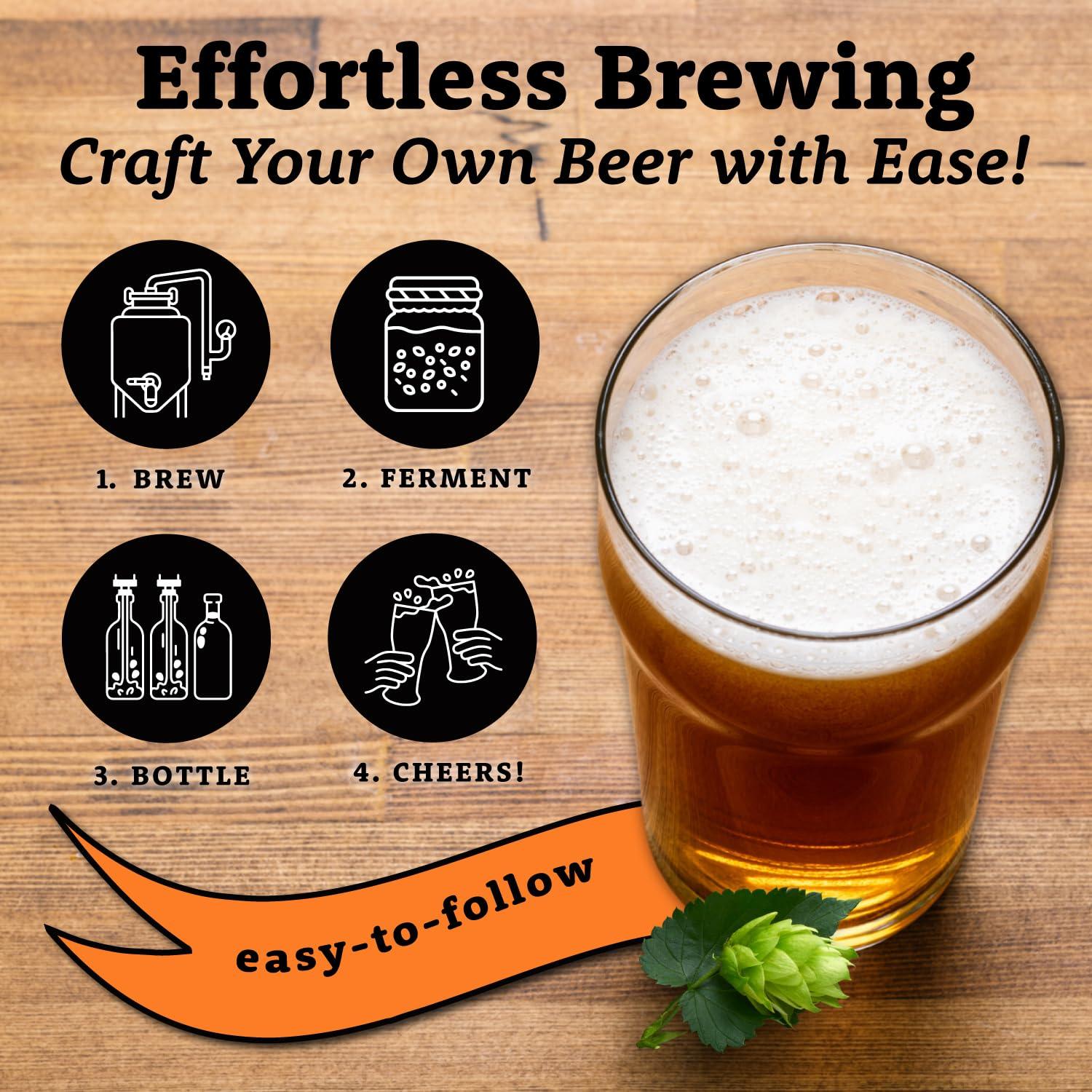 My Brew Supply My Brew Supply Summer Ale Extract Kit | Golden Light, Wheat, & Pilsen Dry Malt Extract | Bitter Orange & Lime Peel | Carapils Grain | Cascade Pellet Hops | Fermentis Safale Yeast | 5G Yield