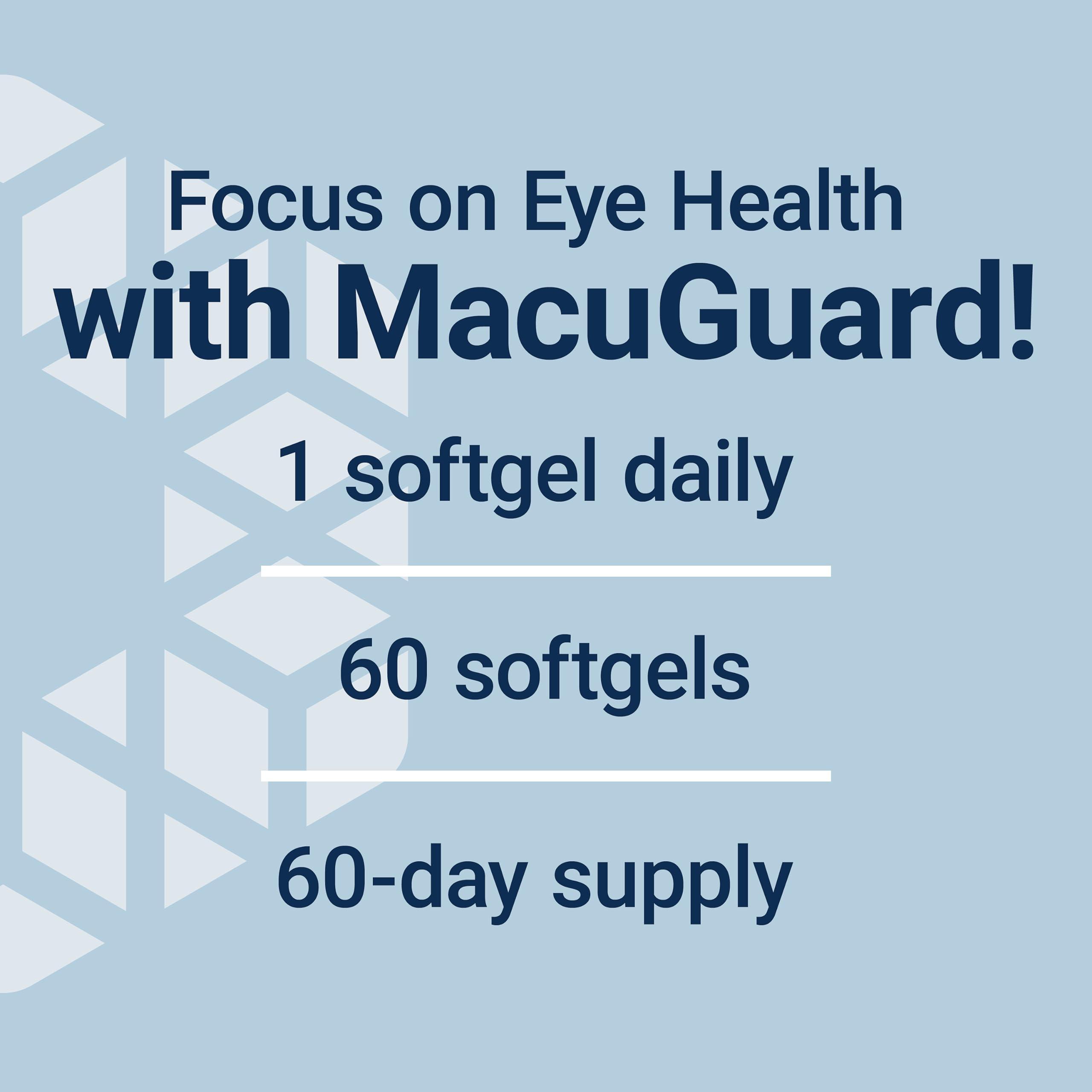 Life Extension Life Extension MacuGuard Ocular Support with Saffron & Astaxanthin  Eye Health Supplement for Healthy Vision  with lutein, zeaxanthin, meso-zeaxanthin  Gluten-free, Non-GMO  60 softgels