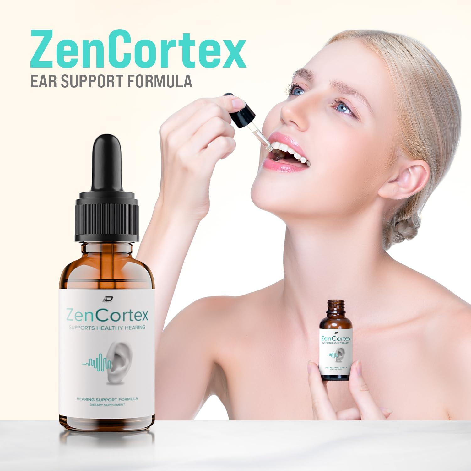 Indelo Indelo ZenCortex Tinnitus Ear Drops - ZenCortex 24, Zen Cortex Liquid Drops, ZenCortex Reviews, ZenCortex Drops for Ear Relief (5 Pack - 5 Month Supply)