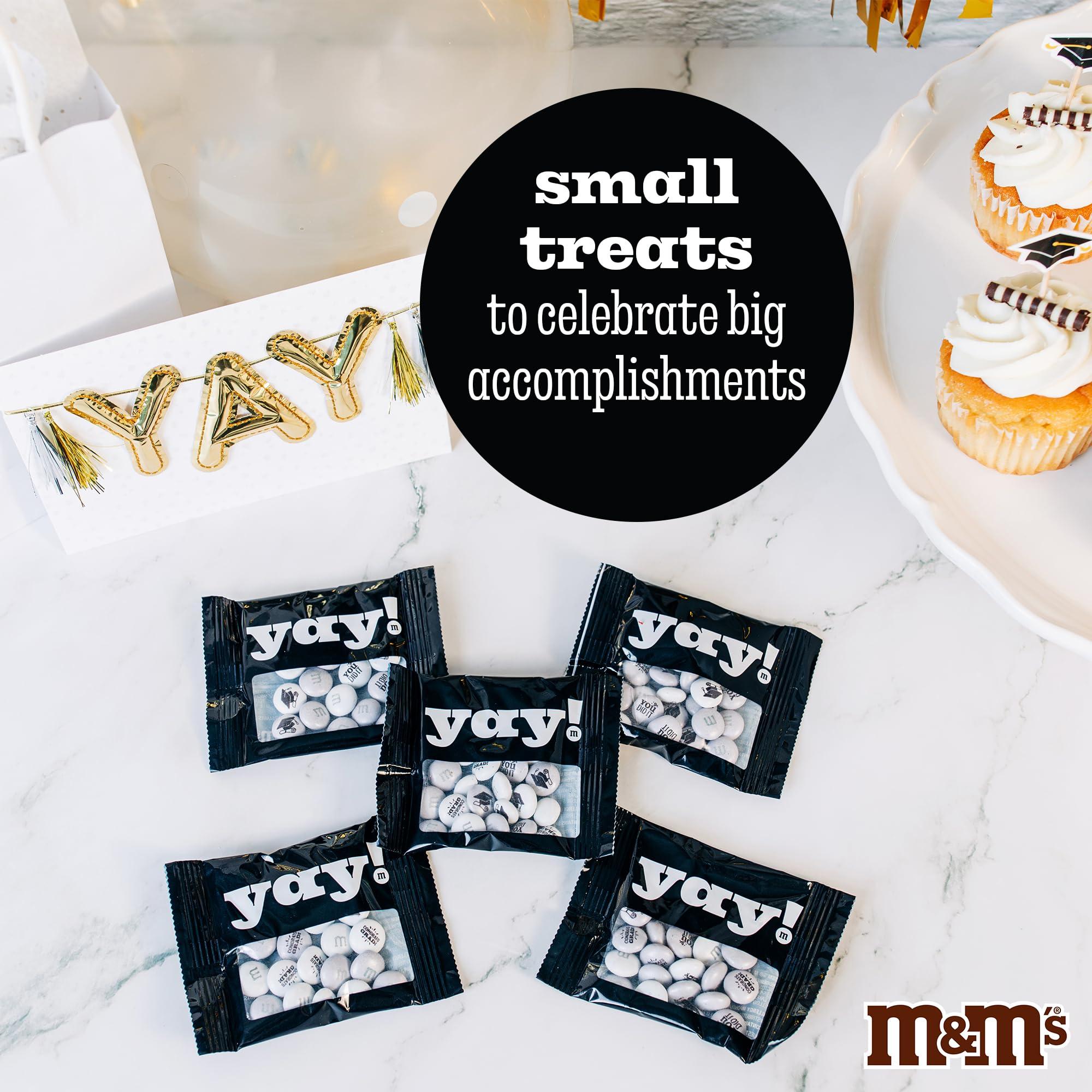 M&M'S M&MS Graduation-Themed M&M\'S Individual Packs with YAY! Congrats Icons, For Graduation Party Favors, Decorations, Congratulations Decorations, and More (30 Pack)