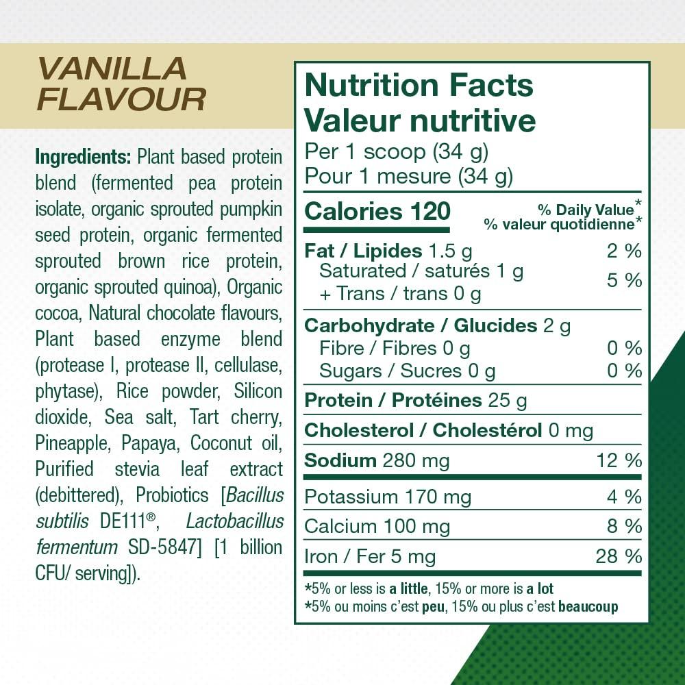 PVL PVL Plant Pro, High Protein Plant-Based Protein Shake Mix with Added Enzymes, Natural Chocolate , 840 Gram