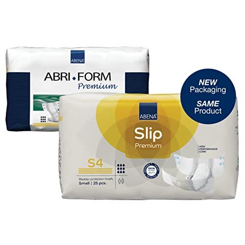 Abena Abena Slip Premium Incontinence Briefs, Level 4, (Small to Extra Large Sizes), Small, 50 Count