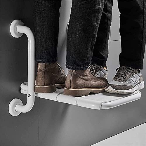 YOODODO YOODODO Foldable Wall Shower Chair, Elderly Disabled ABS Shower Seat Stool Fold-Up Bathroom Chair Wall Mounted Bath Bench Shower Chair