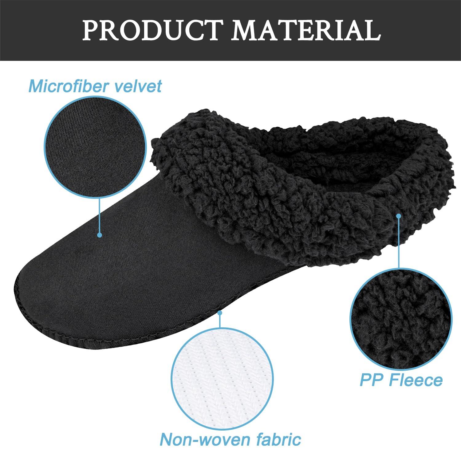 Endoto Fur Liner Inserts for Croc Replacement Fleece Fluffy Fuzzy Sherpa Lining Warm Insoles for Winter(Color:Black,Size:Woman 8/Man 6,Lined Clogs)
