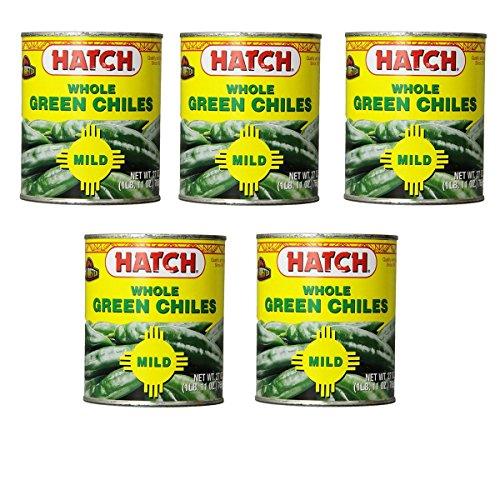 Hatch Hatch Chili Company Hatch Whole Green Chilies, 27-Ounce (Pack of 5)