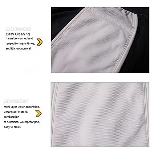 Esfeely 3-Pack Men’s Incontinence Underwear Cotton Regular Absorbency Reusable Washable Urinary Incontinence Briefs 150ml pad … (X-Large, Black)
