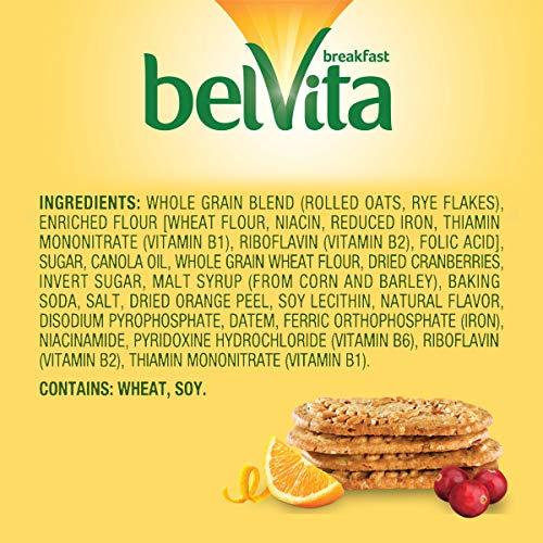 Belvita belVita Cranberry Orange Breakfast Biscuits,(5 Biscuits Per Pack)(Pack of 5)