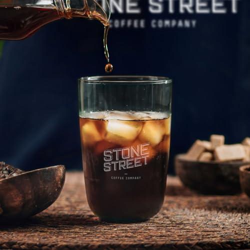 STONE STREET COFFEE COMPANY Stone Street Cold Brew Coffee, High Caffeine ‘Boost Blend’, Coarse Ground Coffee, Dark Roast, 1 LB
