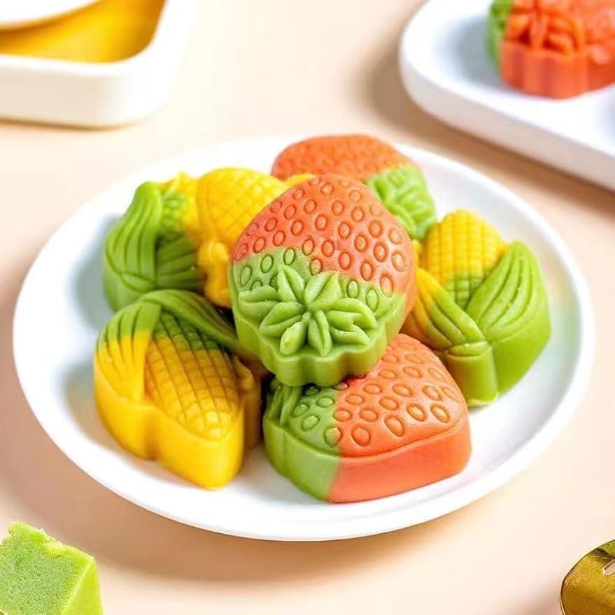 RETBST 6 flavors Mung bean cake,Chestnut cake,pineapple cake,Moon cakes,pastry,Dim sum,dessert, breakfast cake,instant meal replacement,delicious Chinese snack gifts,snack food (3packs,Mix flavors)