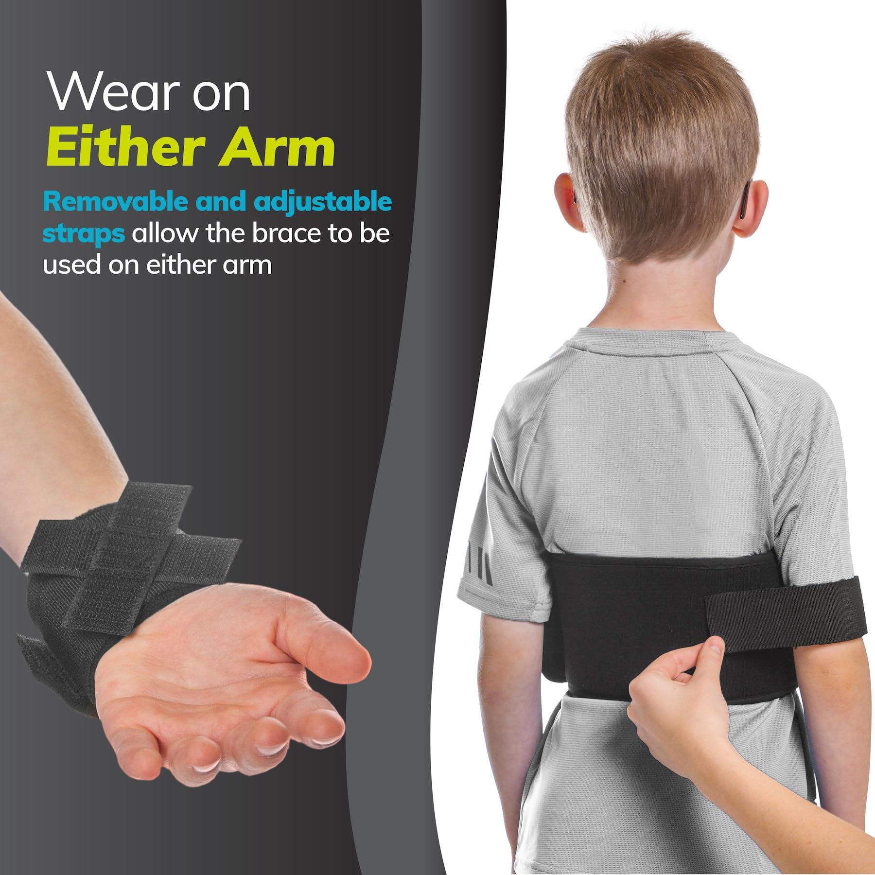 BraceAbility BraceAbility Pediatric Shoulder Immobilizer | Child Size Arm Sling Stabilizer for Broken Collarbone & Shoulder Injuries - Fits Toddlers, Kids, Youth & Teens (20" - 30" Chest Circumference)