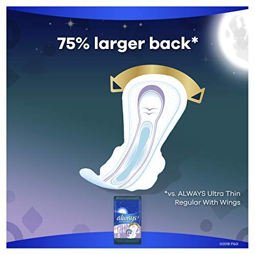 Always Always Pads Size 5 Ultra Thin 12 Count Xtra-Heavy Overnight