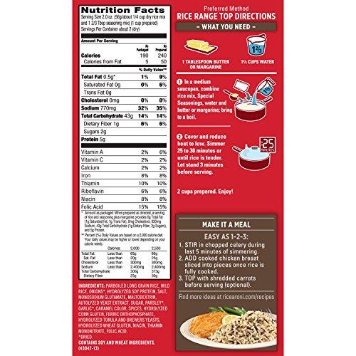 Quaker Rice-A-Roni Long grain & wild rice with herbs, 4.3 Ounce Pack of 12