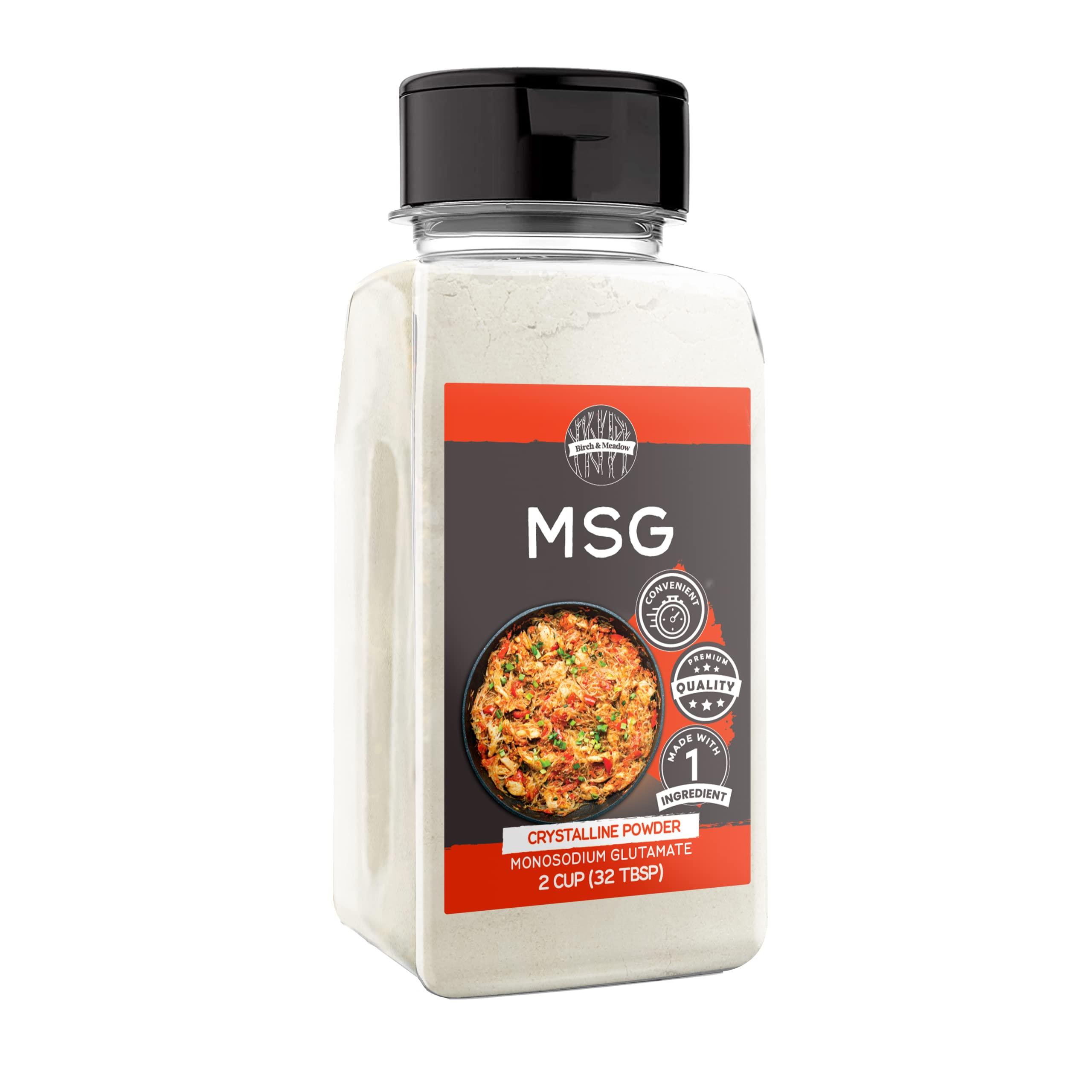 BIRCH & MEADOW Birch & Meadow 2 Cups of MSG, Monosodium Glutamate, Crystalline Powder, Flavor Enhancer