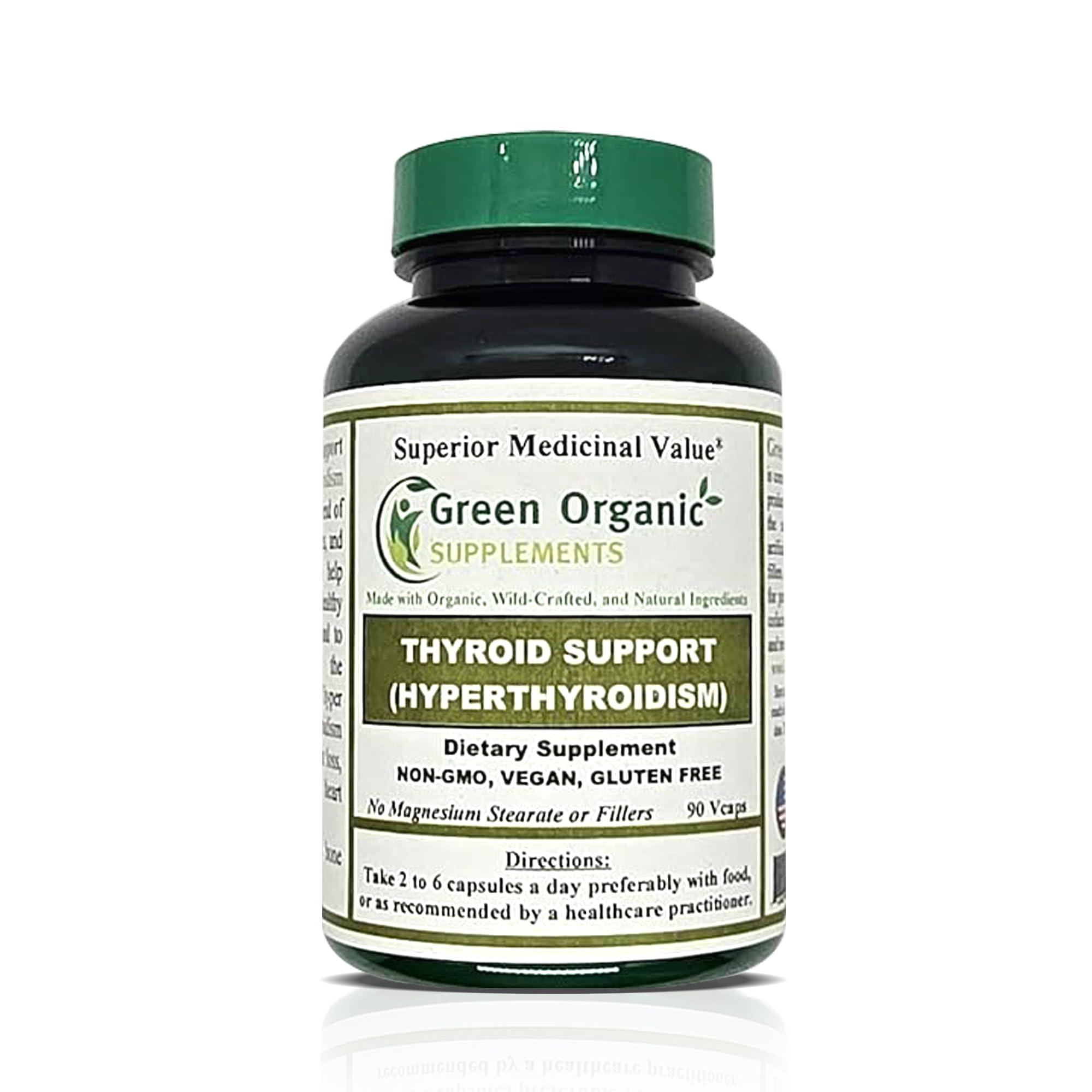 Green Organic Supplements Green Organic Supplements Thyroid & Hypothyroidism, High Absorbable, Non-GMO, Gluten-Free