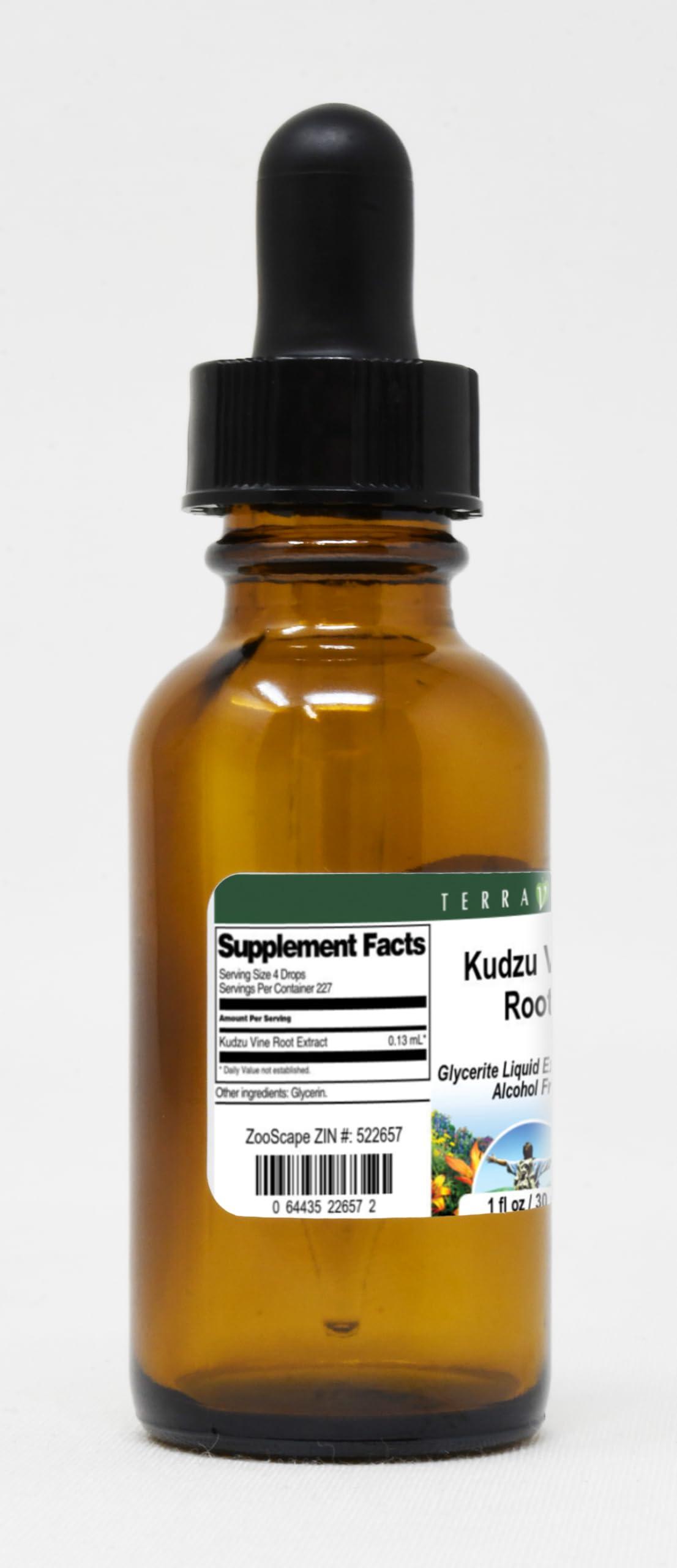 TerraVita Kudzu Vine Root Glycerite Liquid Extract (1:5) - No Flavor (1 oz, ZIN: 522657)