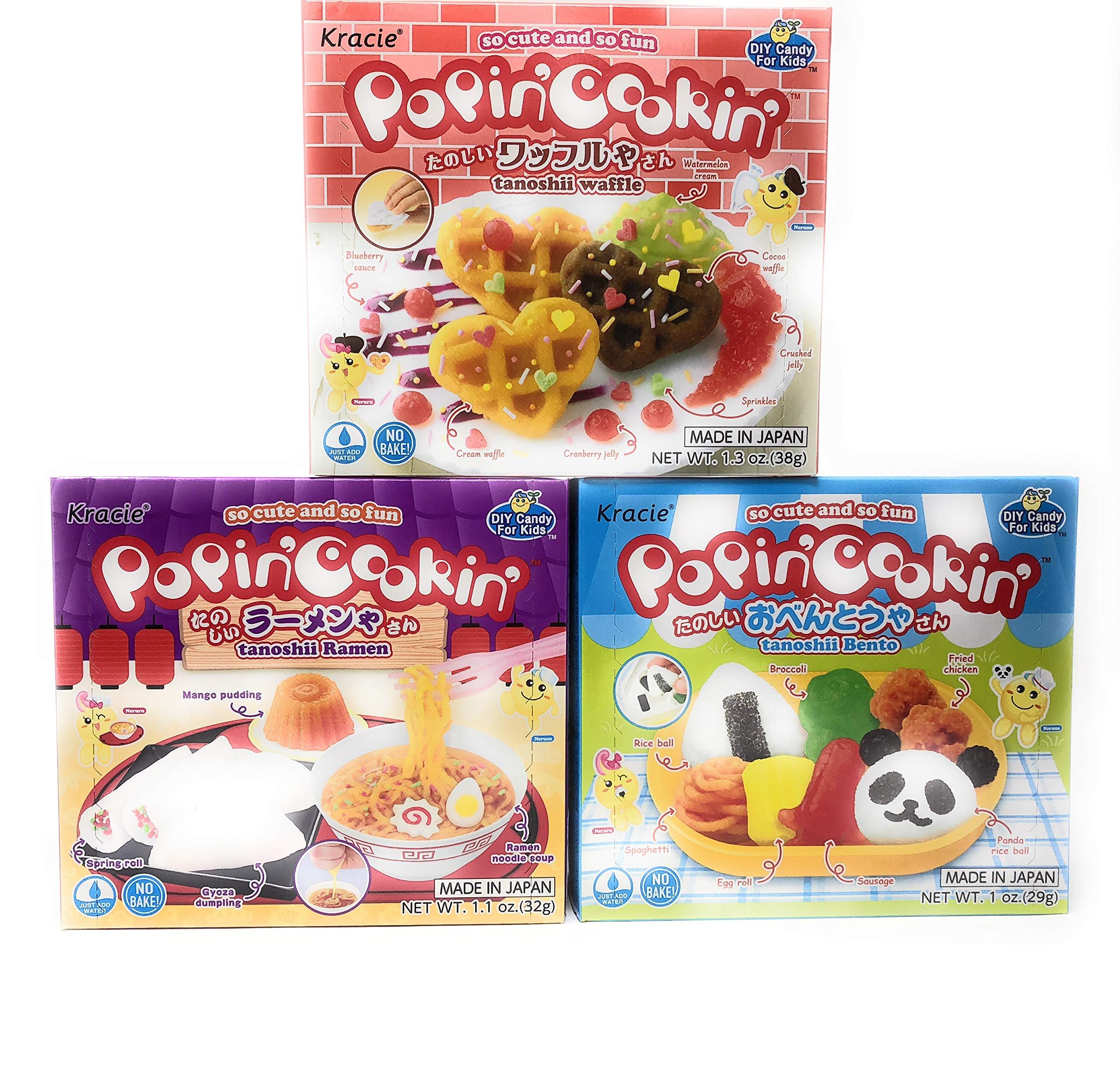 Fusion Select Popin’ Cookin Diy Candy Kit (8 Pack Varieties) - Tanoshii Bento, Ramen and Waffle, Cakes, Sushi and Donuts, Hamburger, and Kawaii Gummy Land in Fusion Select Gift Box