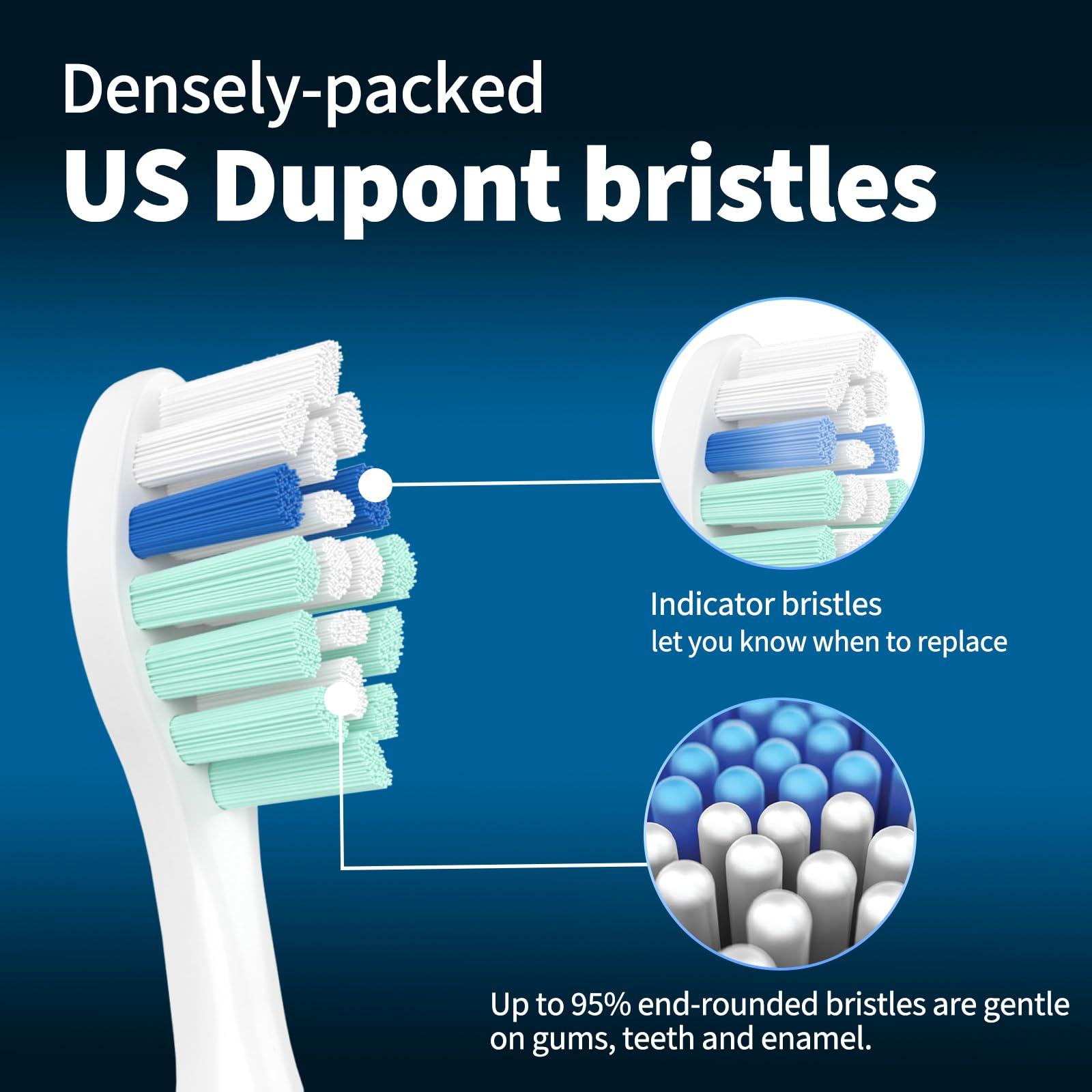 Joryama Replacement Toothbrush Heads for Philips Sonicare Replacement Heads, Electric Replacement Brush Head Compatible with Phillips Sonicare C2 C1 4100,12 Pack